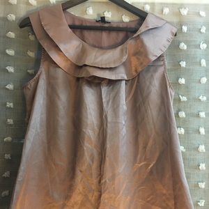 Satin sleeveless blouse